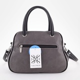 Сумка Саломея 325 мульти итальянский серо-черный
