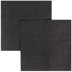 Салфетки однотонные, Черный, 33 см, 12 шт.