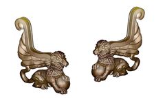 Силиконовые молды Грифоны левый и правый