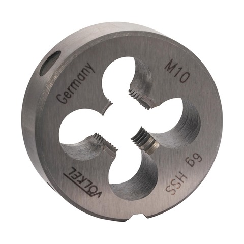 Плашка М10х1,5 DINEN22568 HSS 6g 30х11мм Volkel 27446