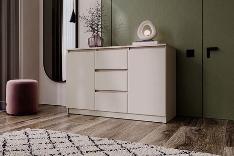 Комод Челси 1200 (2 двери 3 ящика) (Кашемир, Кашемир)