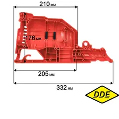 Корпус двигателя DDE ET1800RV левая часть (791-905-83)