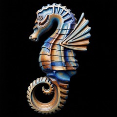 Силиконовый молд № 340 Морской конек левый