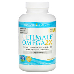 Nordic Naturals, Ultimate Omega 2X, 2150 мг, 120 мягких желатиновых капсул