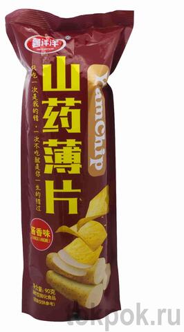 Чипсы Shuyangyang Yam Chip со вкусом острого соуса, 90 гр