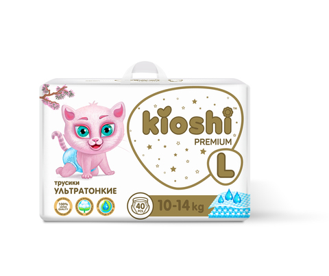 Трусики Kioshi Premium ультратонкие, 10-14 кг (L)