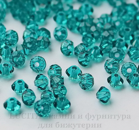 5328 Бусина - биконус Сваровски Blue Zircon 4 мм, 10 штук (1)