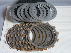 Диски сцепления 7/7+1шт. Yamaha XJR400S 4HM XJ600N/S D112/134mm s2.0/3.0 12t