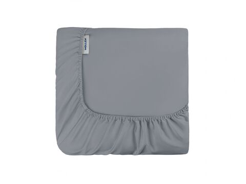 Простыня на резинке 180х200х35 Mollen серебристо-серая