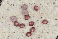 Пуговицы на ножке, d 11 мм, т. чайная роза