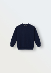 Свитшот из футера (темно-синий)