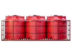 Кассета для перевозки ЖКУ 3*5000 Пластерра PT KAS (16500 л.) вертикальный (6160x2080x2080см;красный) - арт.560135