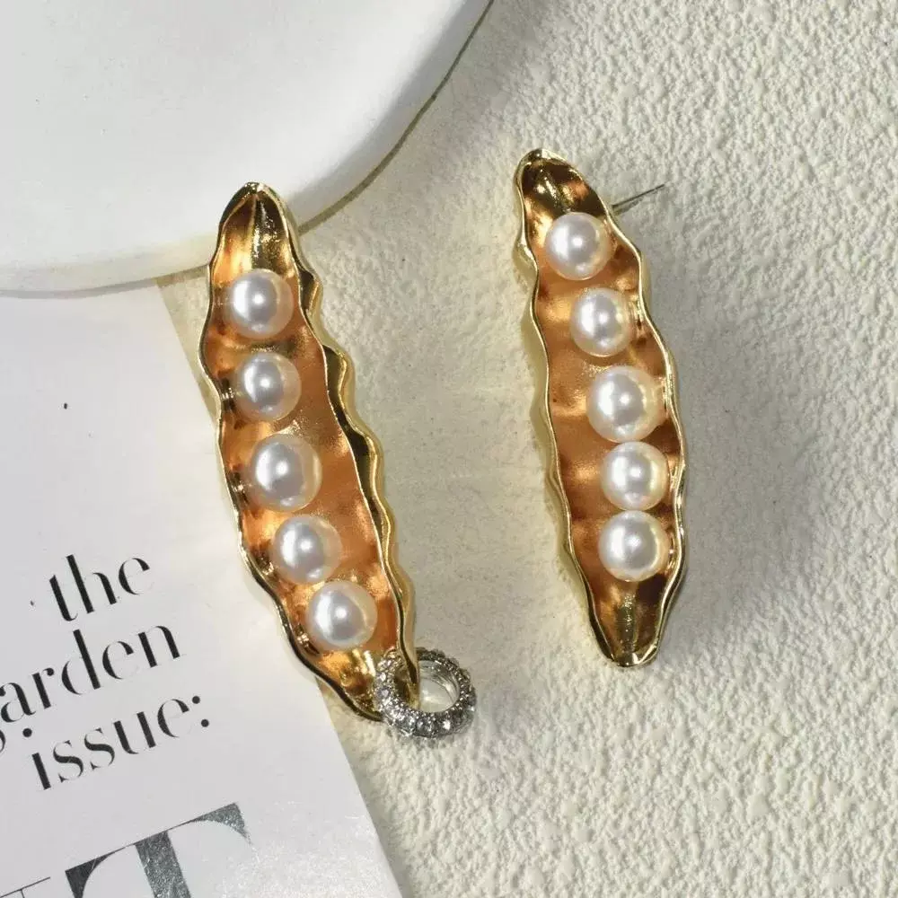 Серьги золотые Горошек, Золотые