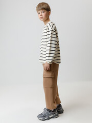 брюки  для мальчика  КР 400854/коричневый 1038 к586