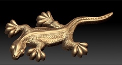 Силиконовый молд № 541 Ящерица большая левая