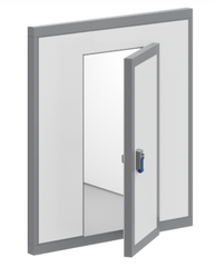 Дверной блок Polair с распашной дверью 2300*1200*80 (световой проем 1850*800)