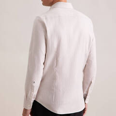 Сорочка мужская Seidensticker Slim Fit 01.845463-06 бежевая из тонкой фланели