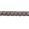 Кружево хлопковое/Тесьма вязаная, ш. 2 см, 20.01.015, коричневый