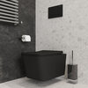 Aqueduto MAC0140 AQD MACIO Унитаз подвесной 520*370 безободковый, сиденье с микролифтом, черный матовый