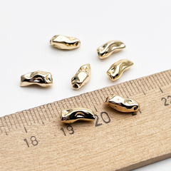 Бусина, цвет золото, размер 9*4,5 мм, цена за 1 шт