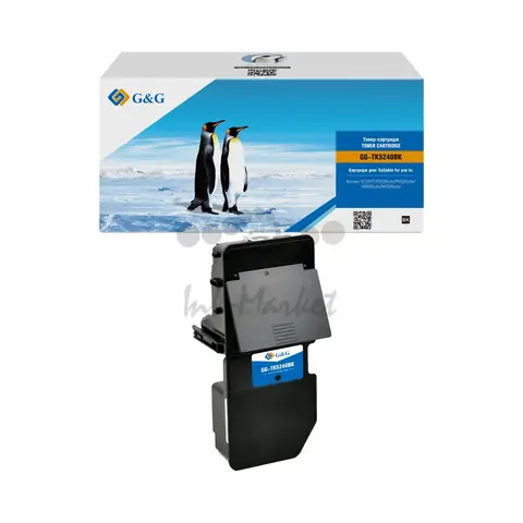 Тонер картридж G&G для Kyocera P5026cdn, P5026cdw, M5526cdn, M5526cdw  4 000 pages TK-5240BK 1T02R70NL0