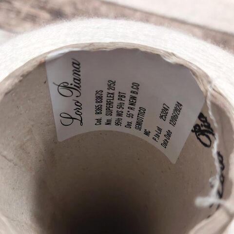 Стрейчевый кашемир LORO PIANA SUPERFLEX 2/52 белый молочный