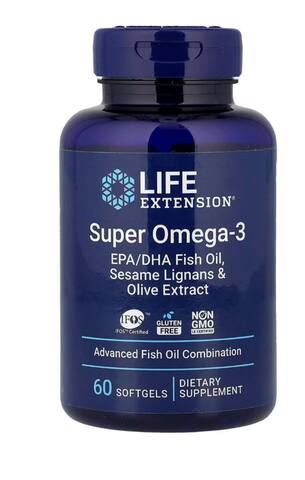Life Extension Super Omega-3, 60 мягких таблеток