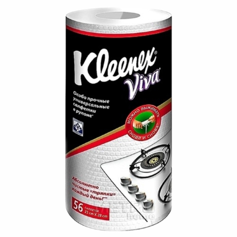 Салфетки KLEENEX Viva универсальные 56 шт рулон КОЛУМБИЯ