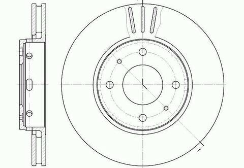 Диск тормозной вентилируемый G-brake  GR-02831