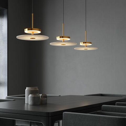 Подвесной светодиодный светильник Eurosvet Thasos 40342 LED латунь