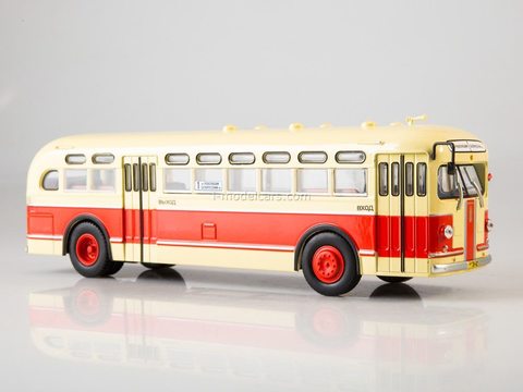 ZIS-154 yellow-red 1:43 Modimio Our Buses #5