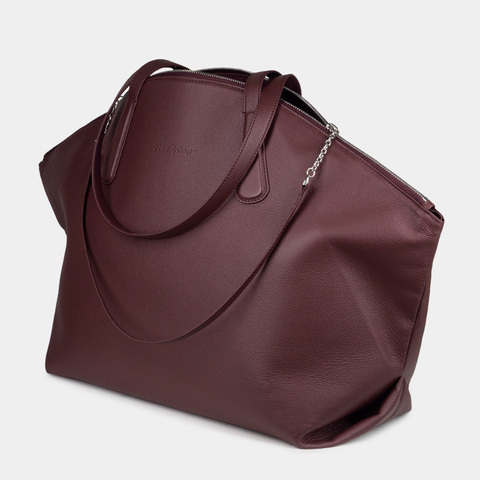 Сумка Giselle из кожи теленка, бордового цвета