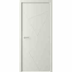 Купить Межкомнатная дверь эмаль Геометрия 2 латте глухая