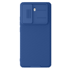 Чехол синего цвета с защитной шторкой для камеры от Nillkin на Xiaomi Redmi Turbo 4, серия CamShield Pro Case