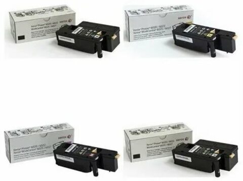 Картриджи Xerox 106R02760/ 106R02761/ 106R02762/ 106R02763 для Xerox Phaser 6020/22, WC6025/27 Комплект. Оригинал