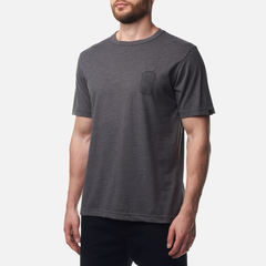 Футболка Alpha Industries Alpha Dog Tag Tee Dark Charcoal Heather (Темно-серый)