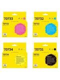 Комплект картриджей T2 IC-ET0735 для Epson T0735/T1055: черный, голубой, пурпурный, желтый