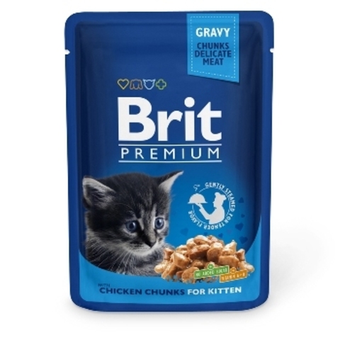 Brit Premium пауч для котят (курица) 100г