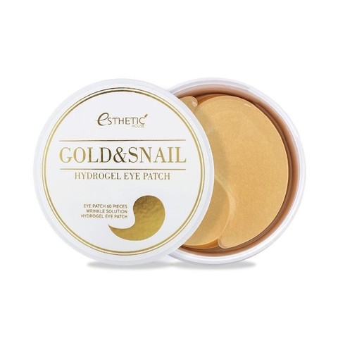 Гидрогелевые патчи для глаз с золотом и муцином улитки Esthetic House Gold and Snail Hydrogel Eye Patch