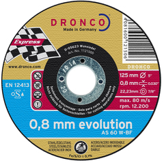 Абразивный отрезной диск Dronco AS 60 W 125х0,8 1121000
