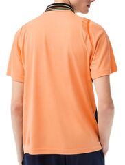 Поло теннисное Lacoste Sport Roland Garros Edition Ultra-Dry Two Tone Polo Shirt - light orange/navy blue