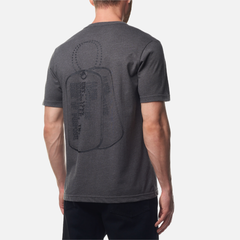 Футболка Alpha Industries Alpha Dog Tag Tee Dark Charcoal Heather (Темно-серый)