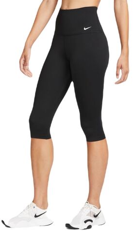 Леггинсы Nike One High-Waisted Capri Leggings - black/white