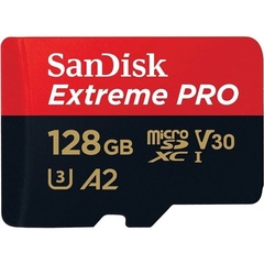Карта памяти SanDisk 128GB Extreme Pro microSDXC 200MB/s UHS-I U3 V30 A2 + ADP