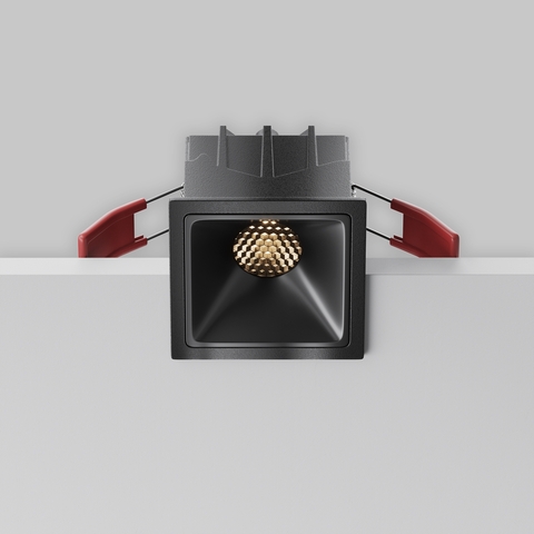 Встраиваемый светодиодный светильник Maytoni Alfa LED DL043-01-10W3K-SQ-B-1