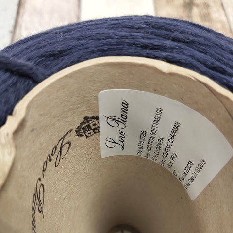 Хлопок-шнурок LORO PIANA / COTTON SOFT 210 синий
