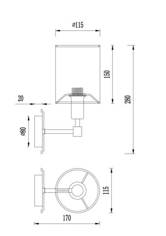 Бра Maytoni Martina MOD034WL-01CH
