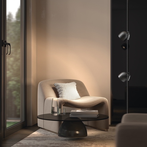 Трековый светодиодный светильник Maytoni Cup TR124B-12W3K-M-B