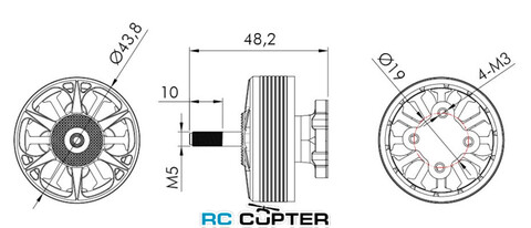 T-Motor CINE77 3610 KV977 6S