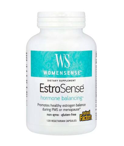 Natural Factors WomenSense, EstroSense, 120 вегетарианских капсул